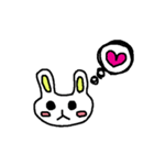 うさぎと一緒（個別スタンプ：7）
