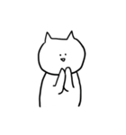 全力で謝る気のないねこ（個別スタンプ：3）