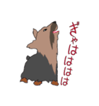 陽気なヨーキーバージョン2 日本語第2弾（個別スタンプ：6）