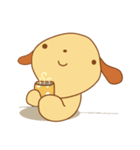 Foon is a sleepy golden retriever（個別スタンプ：2）