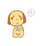 Foon is a sleepy golden retriever（個別スタンプ：9）