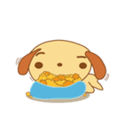 Foon is a sleepy golden retriever（個別スタンプ：12）