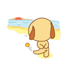 Foon is a sleepy golden retriever（個別スタンプ：24）