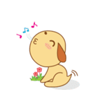 Foon is a sleepy golden retriever（個別スタンプ：37）