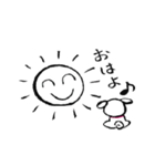 一年中使えるスタンプ（筆書き）（個別スタンプ：2）