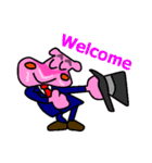 Jimmie the pink hippo（個別スタンプ：4）