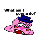 Jimmie the pink hippo（個別スタンプ：9）