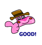 Jimmie the pink hippo（個別スタンプ：10）