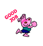 Jimmie the pink hippo（個別スタンプ：25）