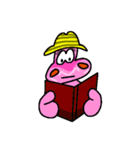 Jimmie the pink hippo（個別スタンプ：28）