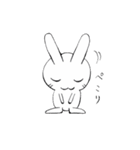 しろラビ（個別スタンプ：5）