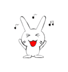 しろラビ（個別スタンプ：7）