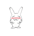 しろラビ（個別スタンプ：13）