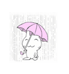 しろラビ（個別スタンプ：16）