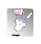 しろラビ（個別スタンプ：18）