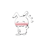 しろラビ（個別スタンプ：20）