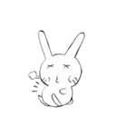 しろラビ（個別スタンプ：32）