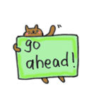 英語で伝わる！catスタンプ（個別スタンプ：6）