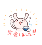 白ごはんが好き過ぎるうさぎスタンプ（個別スタンプ：3）