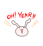 白ごはんが好き過ぎるうさぎスタンプ（個別スタンプ：37）