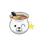 ラーメングマとスシクマ（個別スタンプ：3）