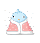 Chiketori little blue chicks（個別スタンプ：18）