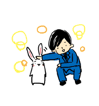 カバディウサギ日本語版（個別スタンプ：35）