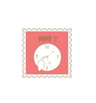 切手風スタンプ（個別スタンプ：6）