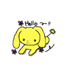 たれ耳ワンコのデイリースタンプ（個別スタンプ：1）