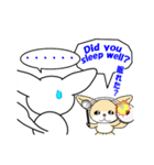 フェネック狐のシロちゃんとオレンジちゃん（個別スタンプ：3）