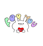 ポジティブうささん（個別スタンプ：6）