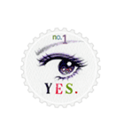 Stamp of eyes【切手(サークル)】（個別スタンプ：1）