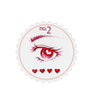 Stamp of eyes【切手(サークル)】（個別スタンプ：2）