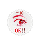 Stamp of eyes【切手(サークル)】（個別スタンプ：10）