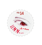 Stamp of eyes【切手(サークル)】（個別スタンプ：14）