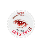Stamp of eyes【切手(サークル)】（個別スタンプ：25）
