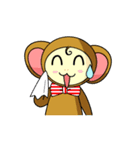 おさるのあけおめお正月（個別スタンプ：28）