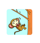 おさるのあけおめお正月（個別スタンプ：33）