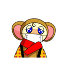 おさるのあけおめお正月（個別スタンプ：37）