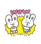 ふたごうさぎのピピとポポ（個別スタンプ：16）