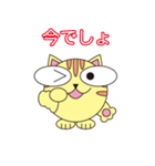 ねこの日常 （丸顔くん第21弾）（個別スタンプ：4）