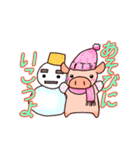 ミニブタな日常（おでかけ編）（個別スタンプ：2）
