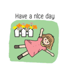 I am Bow Wavy hair girl（個別スタンプ：18）