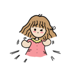 I am Bow Wavy hair girl（個別スタンプ：25）