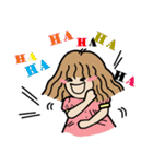 I am Bow Wavy hair girl（個別スタンプ：29）