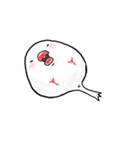 もっちり文鳥～君は天使それとも小悪魔！？（個別スタンプ：3）