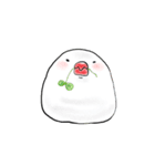 もっちり文鳥～君は天使それとも小悪魔！？（個別スタンプ：4）