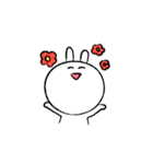 笑顔！うさぎちゃん（個別スタンプ：6）