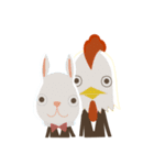 執事のウサギとニワトリ（個別スタンプ：20）