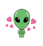 Green Alien - UFO（個別スタンプ：1）